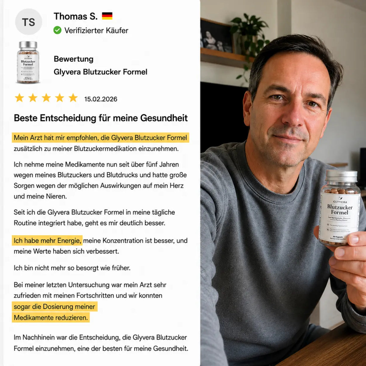 Glyvera Blutzucker Formel