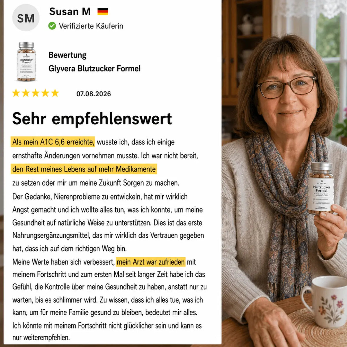 Glyvera Blutzucker Formel